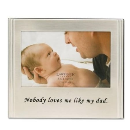 Blueprints Brushed Metal 4x6 Dad Picture Frame - Sentiments Collection BL24879